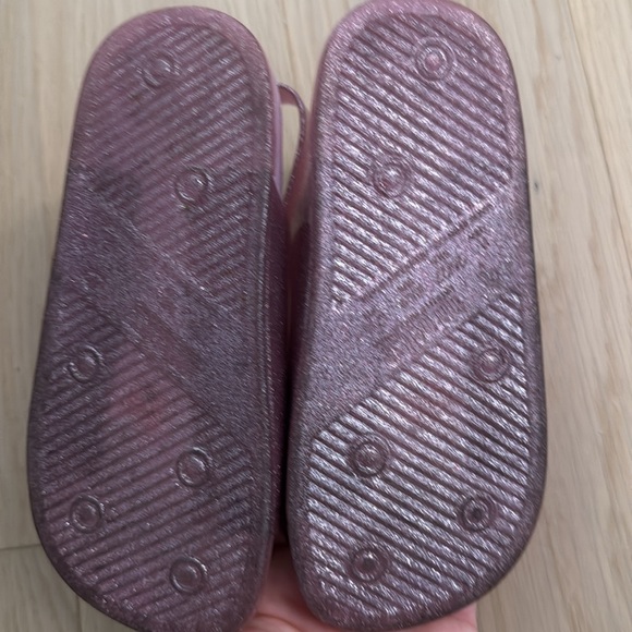 Mini Melissa size 11 Slides Pink Glitter - Picture 2 of 3